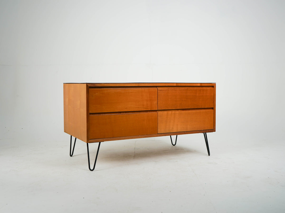 Mid Century Kommode Sideboard Dänisch Vintage Ahornholz