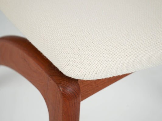 1v3 Esszimmerstuhl Vintage Teak Stuhl Beige