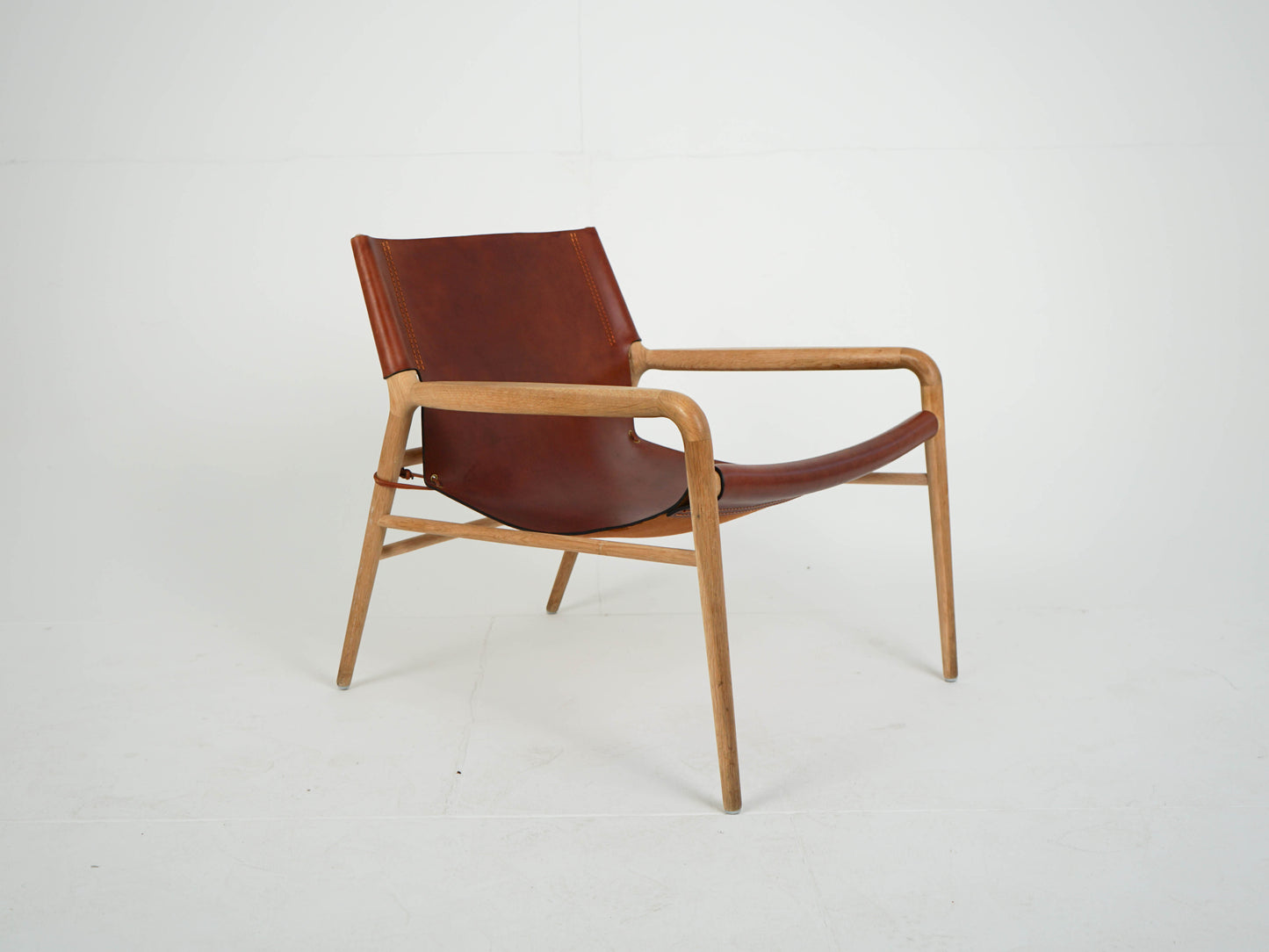 Eiche Leder Sessel RAMA Chair von OX DENMARQ