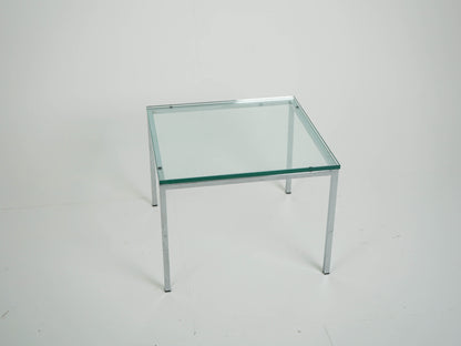 Vintage Chrome Glas Couchtisch Florence Knoll Low Coffee Table