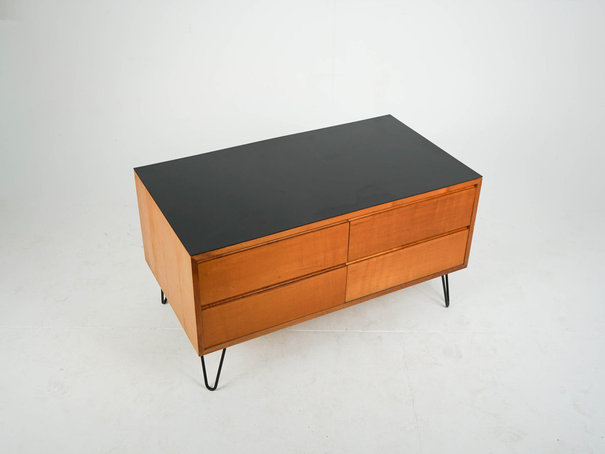 Mid Century Kommode Sideboard Dänisch Vintage Ahornholz