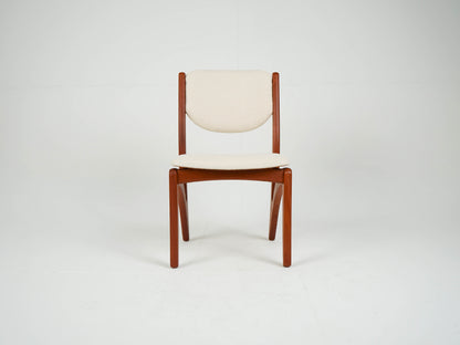 1v3 Esszimmerstuhl Vintage Teak Stuhl Beige
