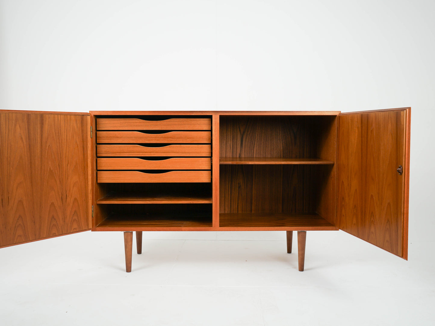 Teak Sideboard Schrank Omann Jun Vinyl Vintage Mid Century