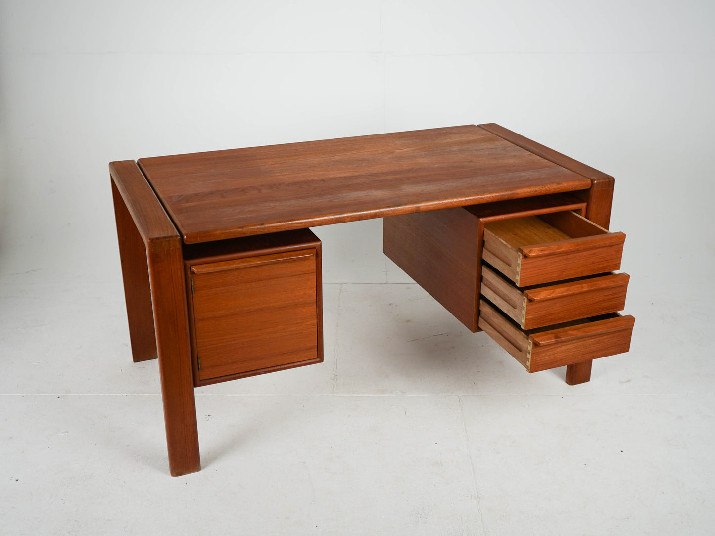 Vintage Teak Schreibtisch Desk Mid Century 60er