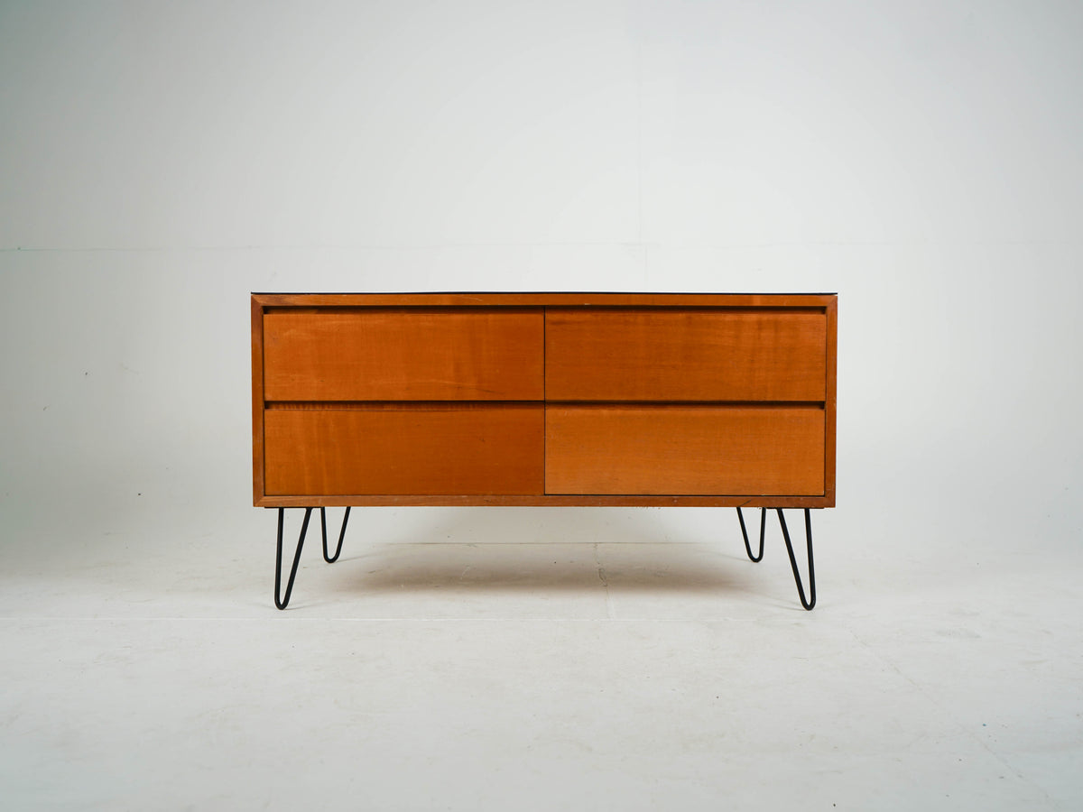 Mid Century Kommode Sideboard Dänisch Vintage Ahornholz