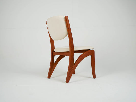 1v3 Esszimmerstuhl Vintage Teak Stuhl Beige