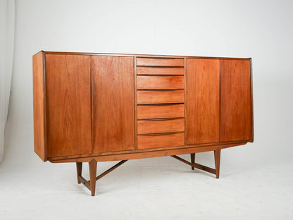 Teak Highboard Schrank Vintage 60er Mid Century Dänisch
