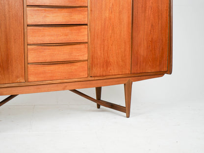 Teak Highboard Schrank Vintage 60er Mid Century Dänisch