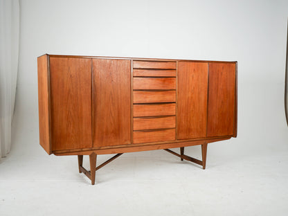 Teak Highboard Schrank Vintage 60er Mid Century Dänisch