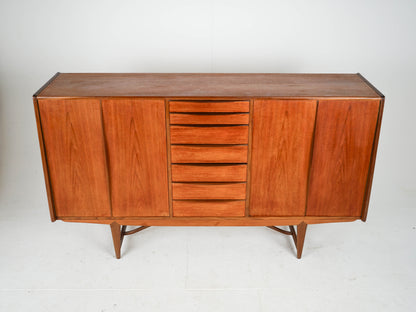 Teak Highboard Schrank Vintage 60er Mid Century Dänisch