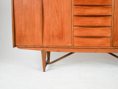 Teak Highboard Schrank Vintage 60er Mid Century Dänisch