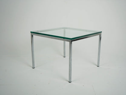 Vintage Chrome Glas Couchtisch Florence Knoll Low Coffee Table