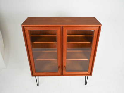 Teak Vitrine Highboard Schrank Vintage 60er Mid Century Dänisch
