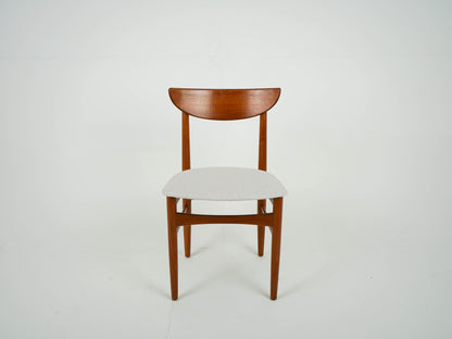 SET 4x Teak Stuhl Esszimmerstuhl Neubezug Vintage 60er Mid Century
