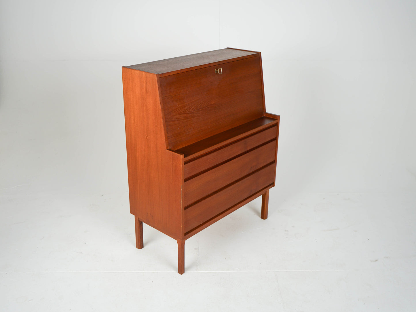 Vintage Teak Sekretär Mid Century Kommode Anrichte