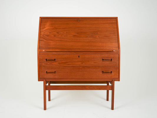Vintage Teak Sekretär von Arne Wahl Iversen Mid Century