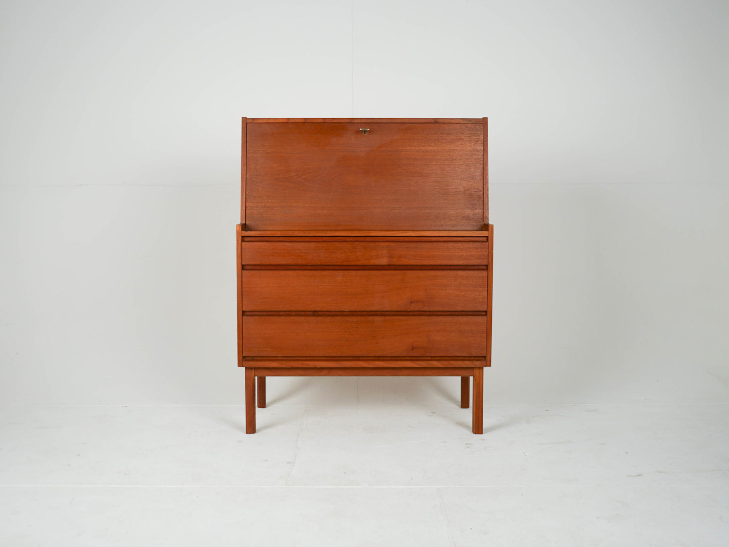 Vintage Teak Sekretär Mid Century Kommode Anrichte