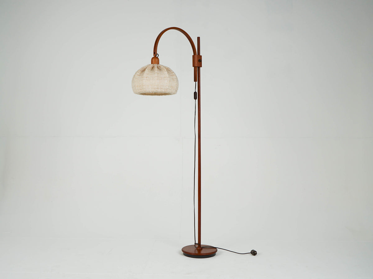 Vintage Teak Leuchte Stehleuchte Stehlampe Domus Mid Century