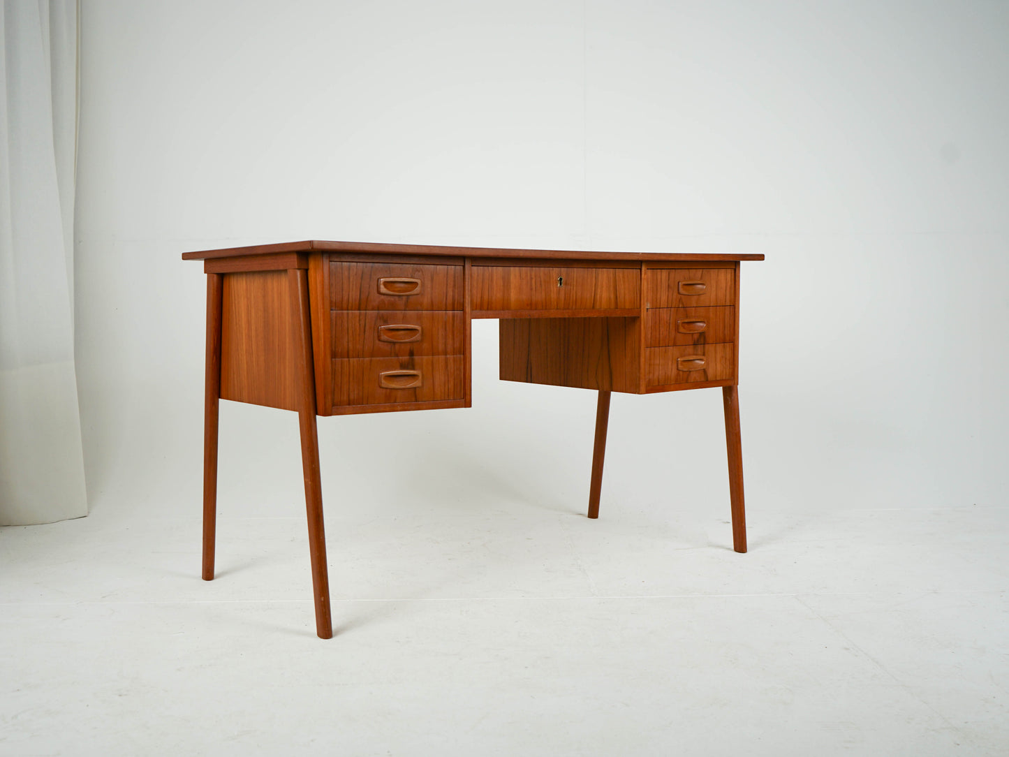 Vintage Teak Schreibtisch Desk Mid Century 60er