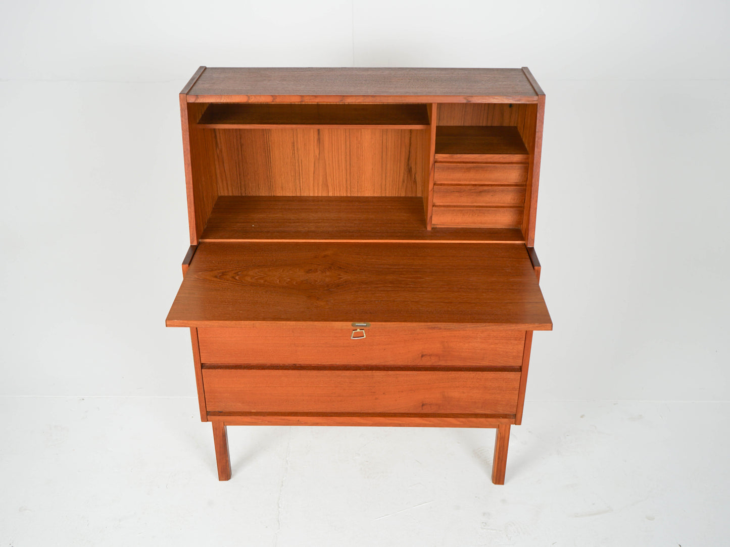 Vintage Teak Sekretär Mid Century Kommode Anrichte