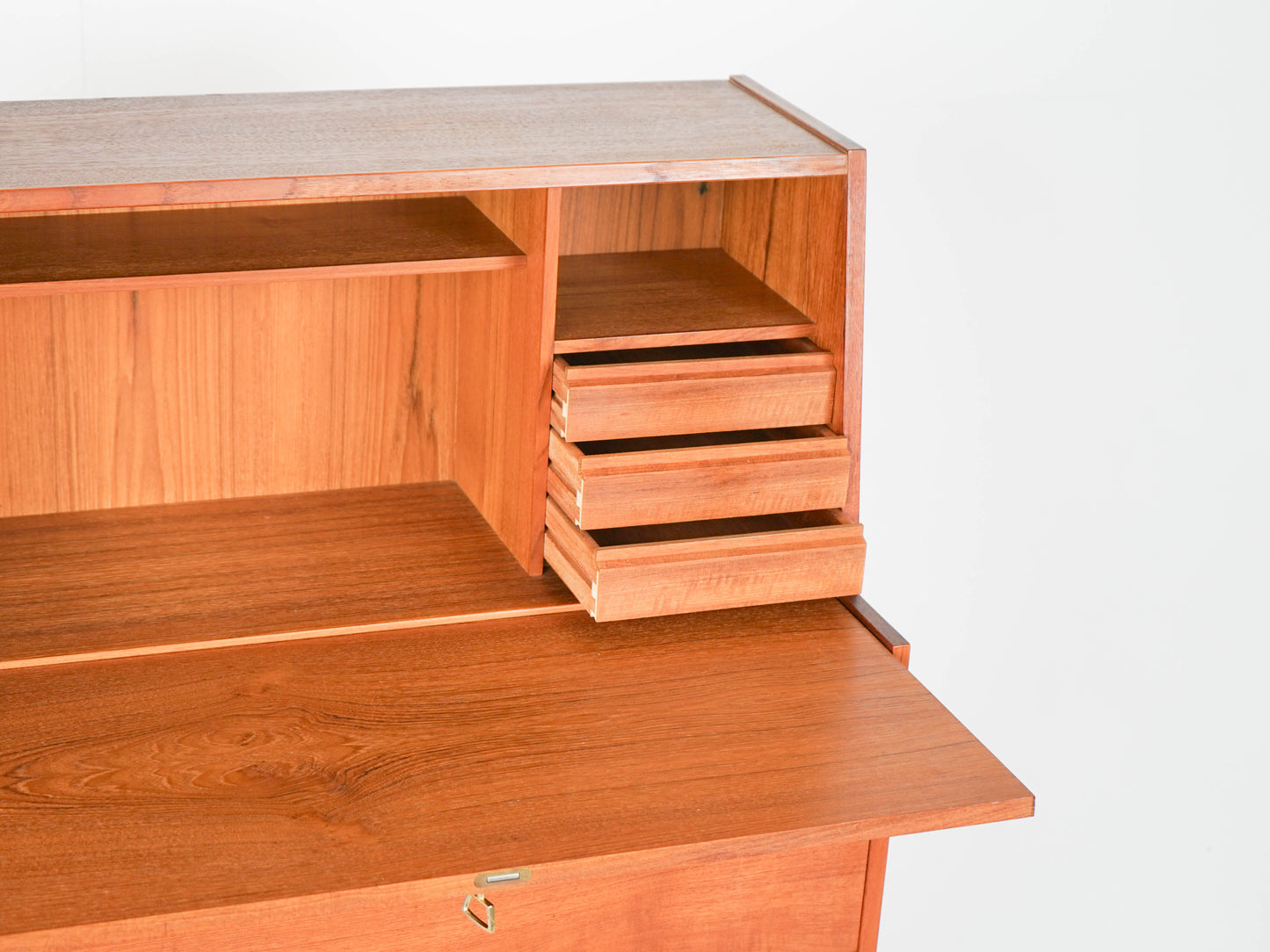 Vintage Teak Sekretär Mid Century Kommode Anrichte