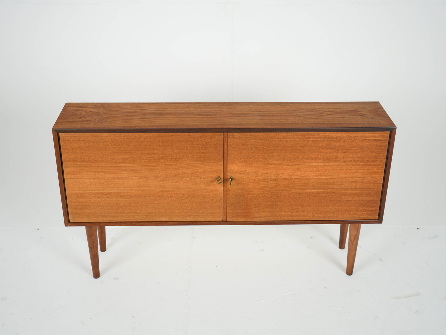 Teak Sideboard Schrank Anrichte Vinyl Vintage Mid Century