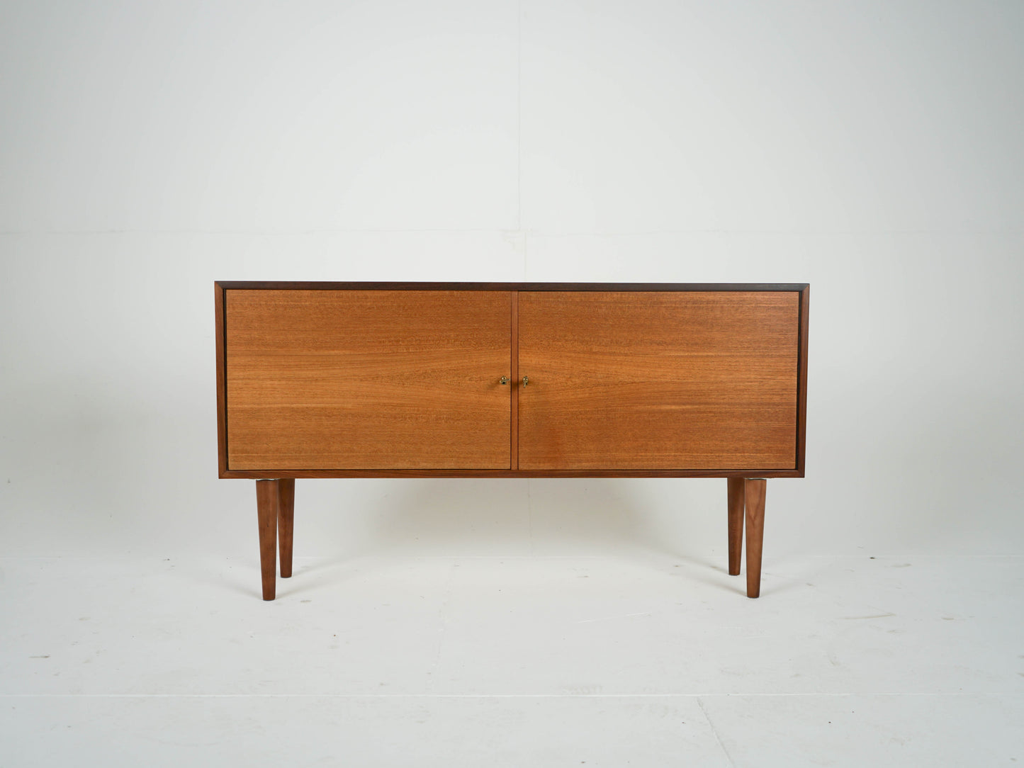 Teak Sideboard Schrank Anrichte Vinyl Vintage Mid Century