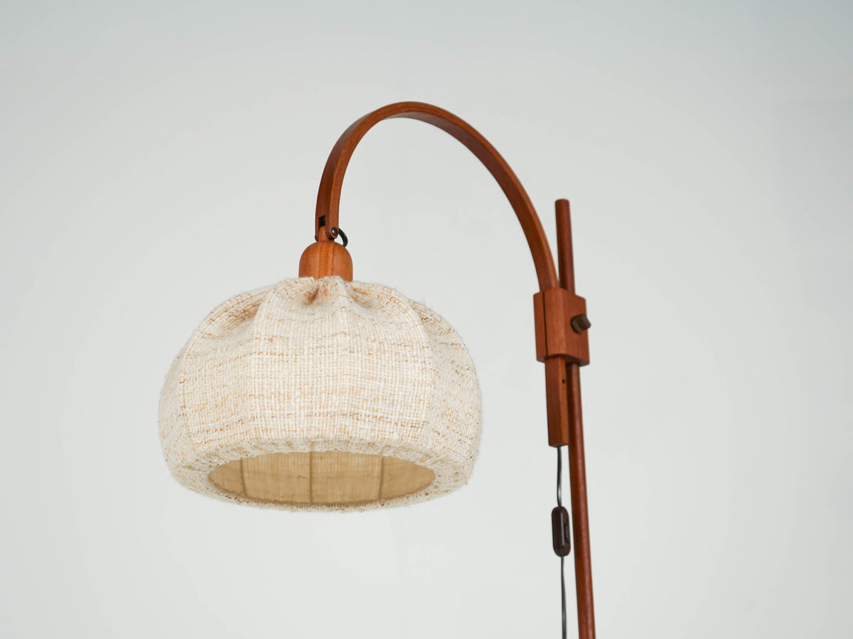 Vintage Teak Leuchte Stehleuchte Stehlampe Domus Mid Century