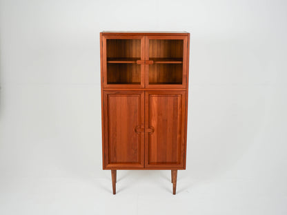 Teak Vitrine Highboard Schrank Vintage 60er Mid Century Dänisch