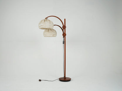 Vintage Teak Leuchte Stehleuchte Stehlampe Domus Mid Century