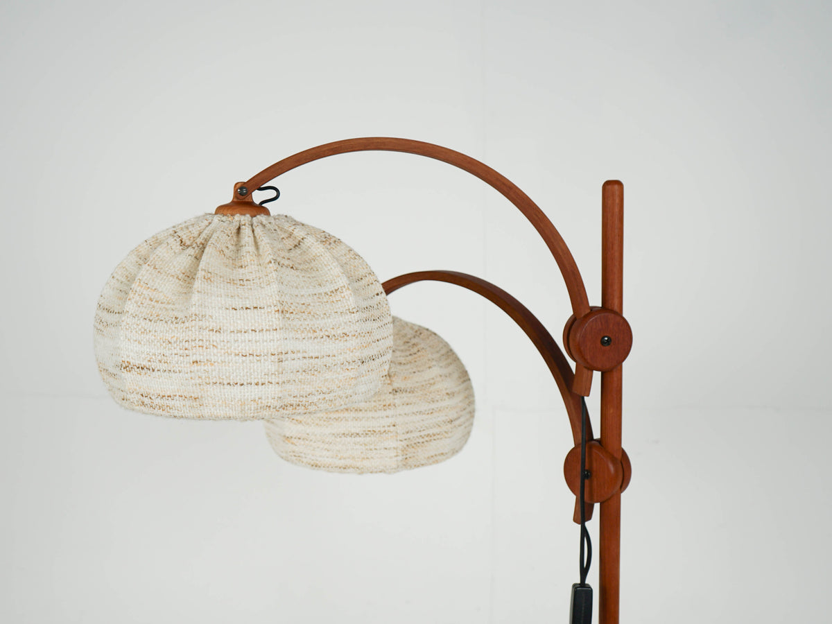 Vintage Teak Leuchte Stehleuchte Stehlampe Domus Mid Century