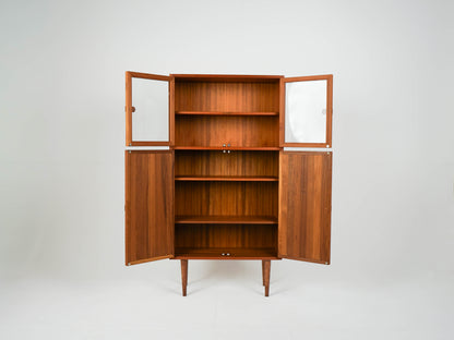 Teak Vitrine Highboard Schrank Vintage 60er Mid Century Dänisch