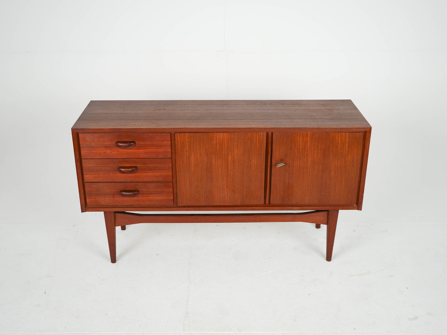 Teak Sideboard Schrank Anrichte Vinyl Vintage Mid Century