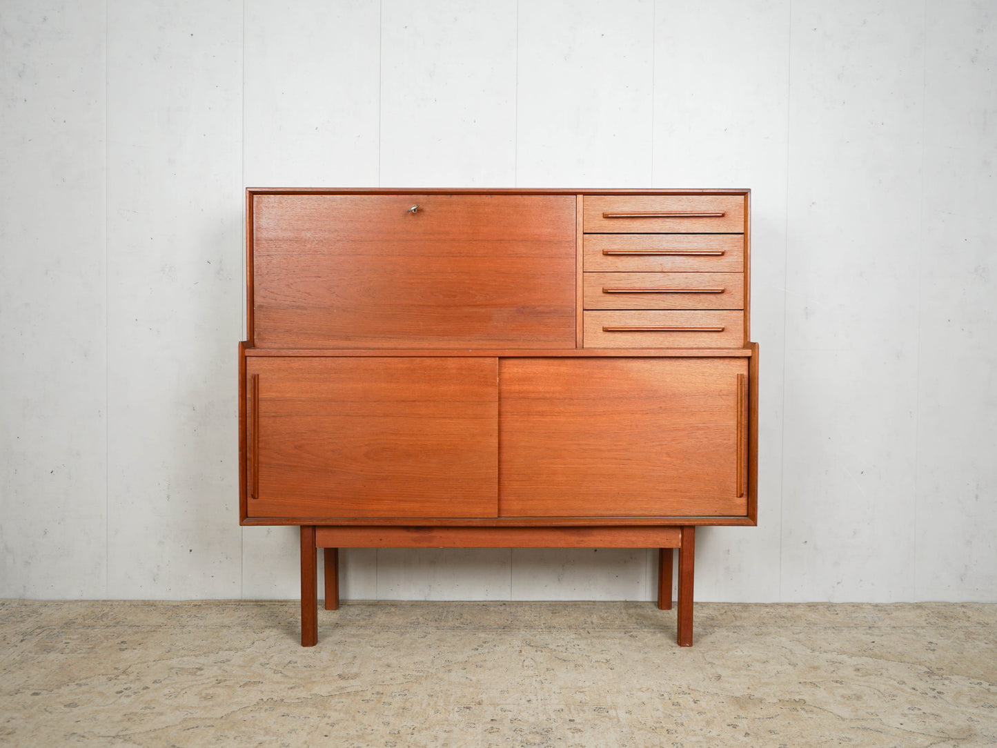 Teak Sideboard Sekretär Dänisch Vintage 60er Mid Century