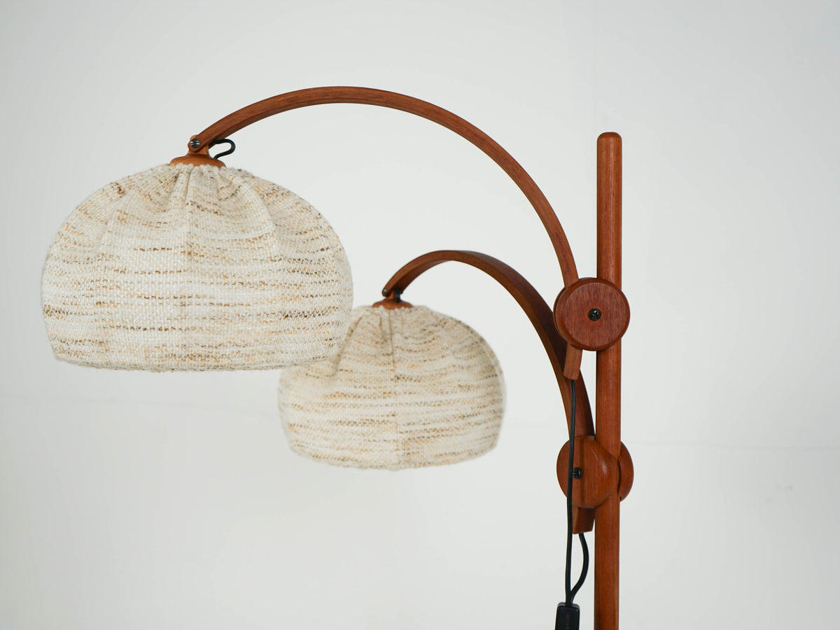 Vintage Teak Leuchte Stehleuchte Stehlampe Domus Mid Century