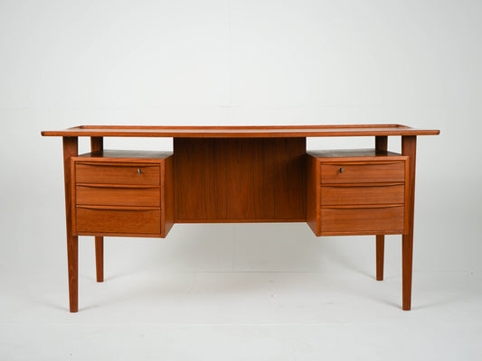 Vintage Teak Schreibtisch Peter Løvig Nielsen Mid Century 60er