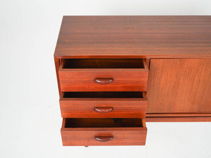 Teak Sideboard Schrank Anrichte Vinyl Vintage Mid Century