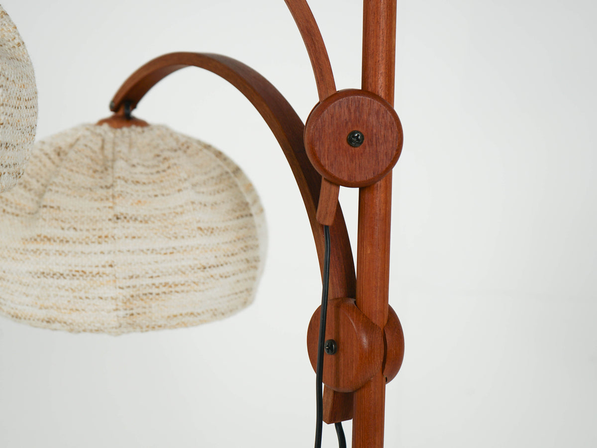 Vintage Teak Leuchte Stehleuchte Stehlampe Domus Mid Century