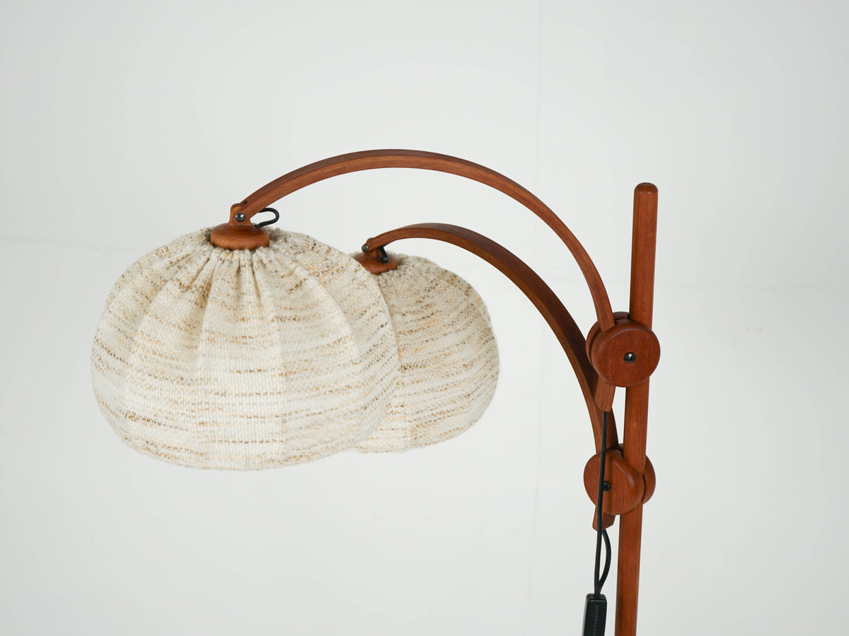 Vintage Teak Leuchte Stehleuchte Stehlampe Domus Mid Century