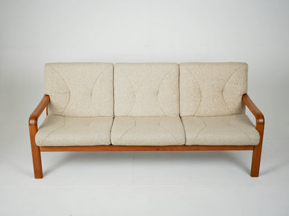 Vintage Sofa Beige Couch 60er Mid Century Retro Dänisch