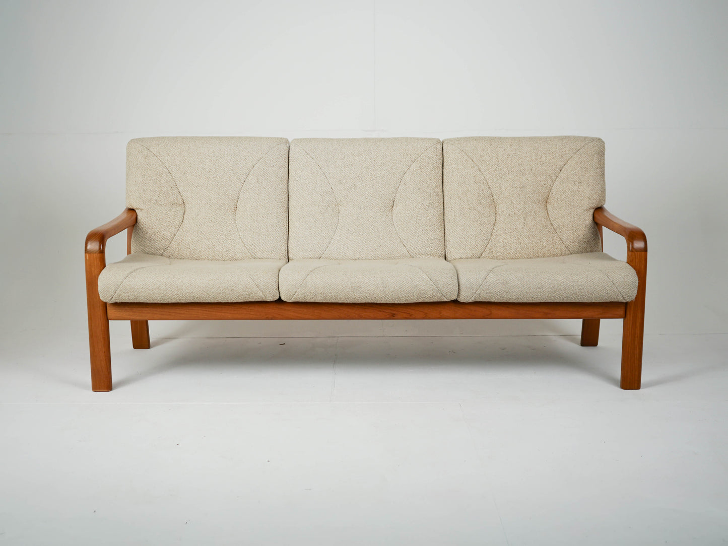 Vintage Sofa Beige Couch 60er Mid Century Retro Dänisch