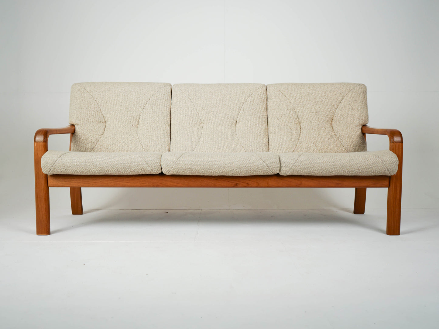 Vintage Sofa Beige Couch 60er Mid Century Retro Dänisch