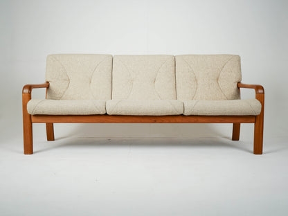 Vintage Sofa Beige Couch 60er Mid Century Retro Dänisch