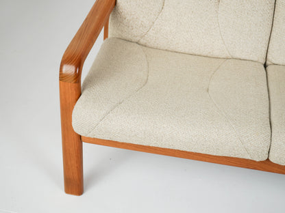 Vintage Sofa Beige Couch 60er Mid Century Retro Dänisch