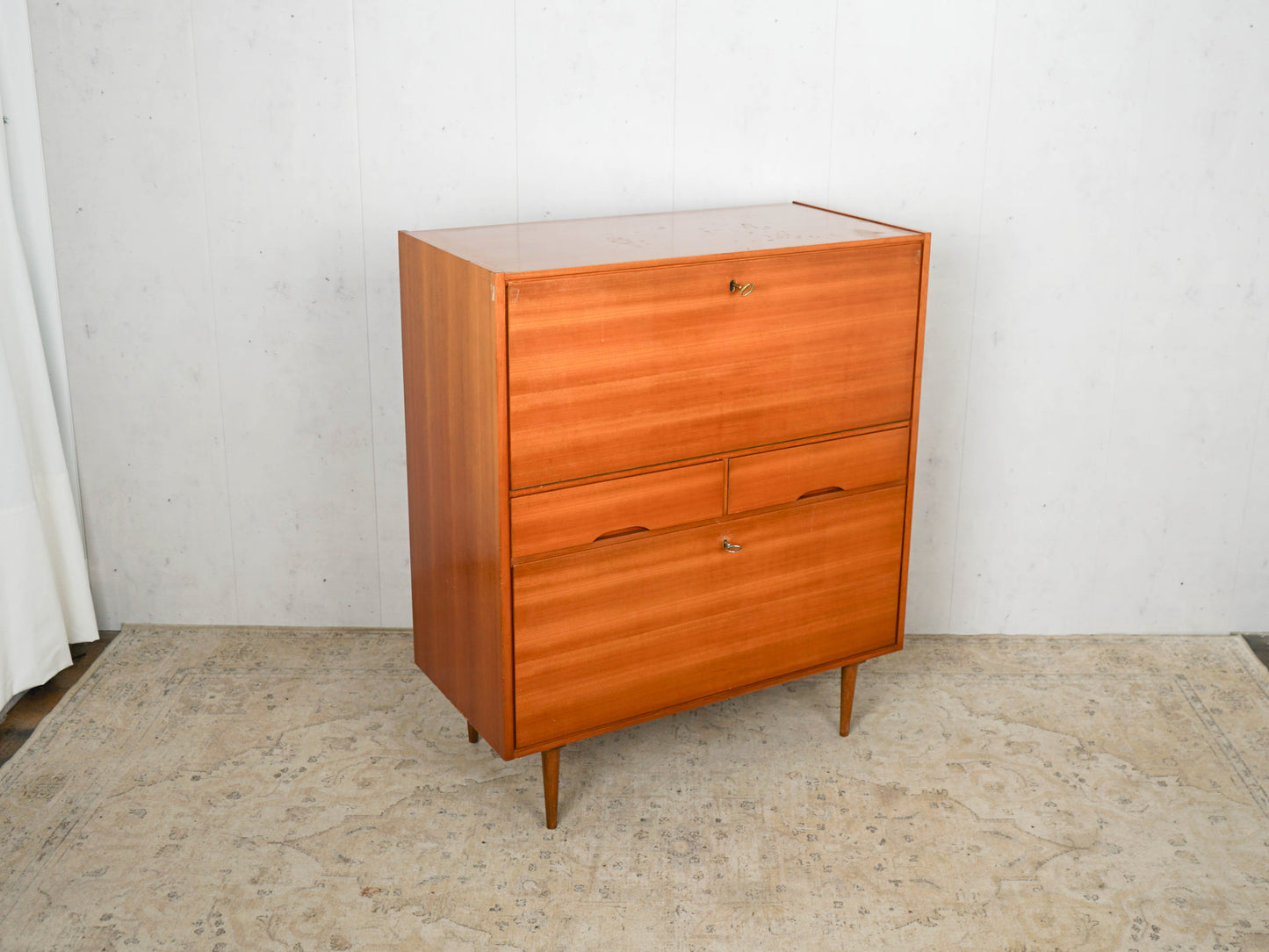 Teak Sekretär Kommode Vintage 60er Mid Century Retro Dänisch