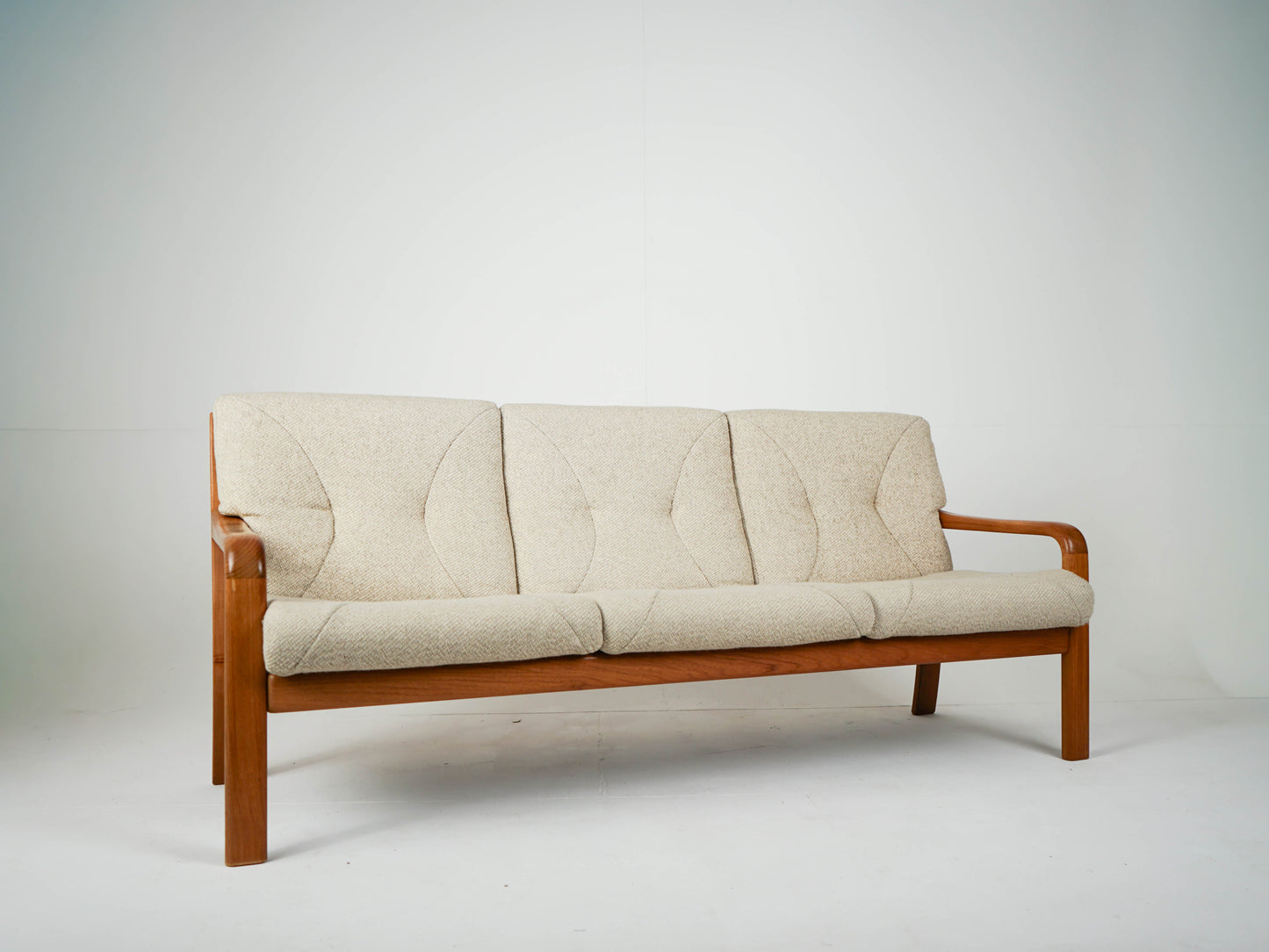 Vintage Sofa Beige Couch 60er Mid Century Retro Dänisch
