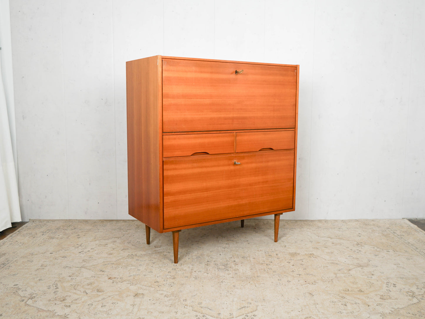 Teak Sekretär Kommode Vintage 60er Mid Century Retro Dänisch