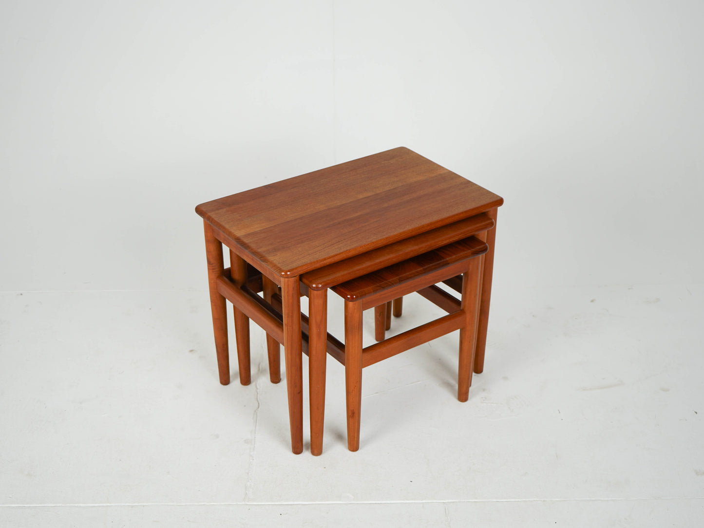 Teak Satztische Beistelltisch Teak Mid Century