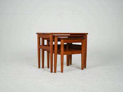 Teak Satztische Beistelltisch Teak Mid Century