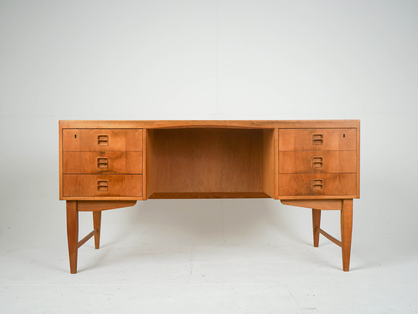 Vintage Schreibtisch Eiche Desk Mid Century 60er